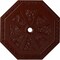 Ekena Millwork Spring Octagonal Medallion (Canopies up to 3"), 29 1/8"OD x 2 1/4"ID x 1 1/8"P, Brushed Mahogany CM30SPBMF - alternate 1